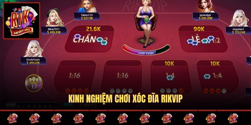 Kinh nghiệm chơi xóc đĩa Rikvip